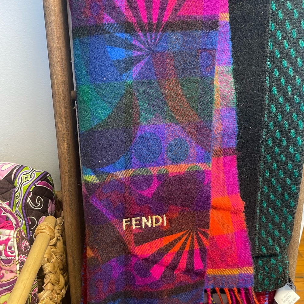 Fendi Multicolor Wool Scarf